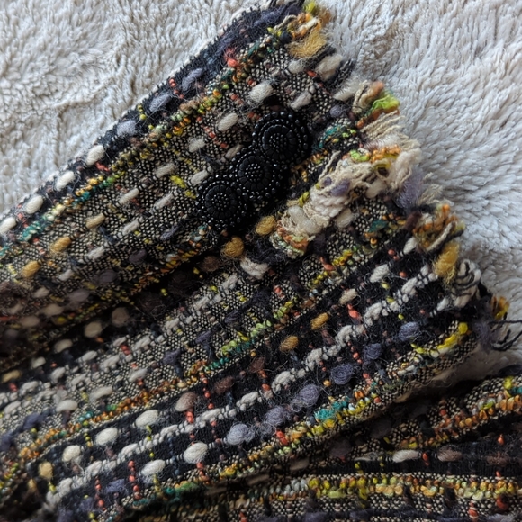 Cabi Style 175 Paris Tweed Blazer Jacket 3/4 Sleeves 3 Buttons Mid Length Size S - Picture 7 of 9